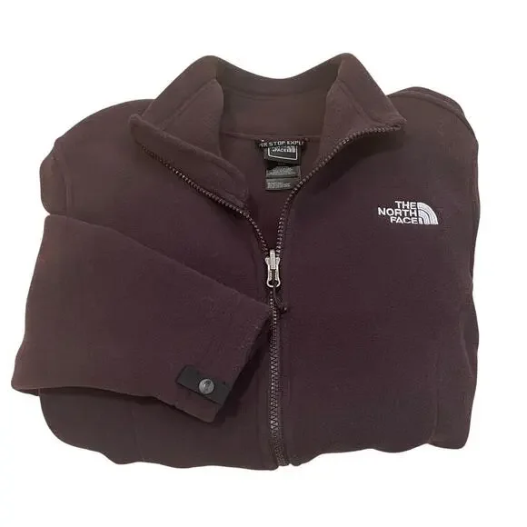 The North Face Women’s M Fleece Jacket | Plum Full Zip Outdoor Layer NWOT - Picture 3 of 10